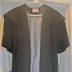 Black Velvet Swing Coat